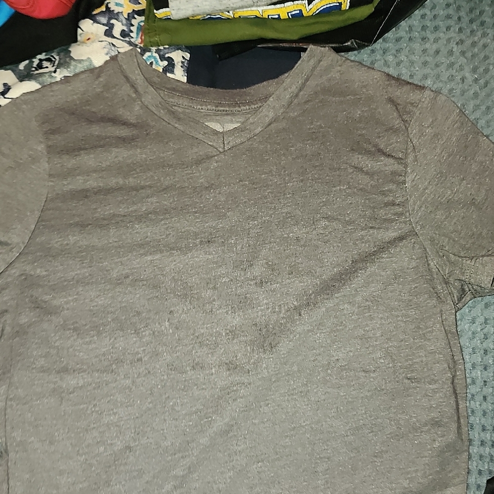 Gray V-Neck T-Shirt